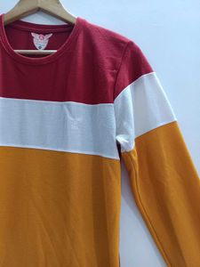 Mens Color Blocked T-Shirt casual bright
