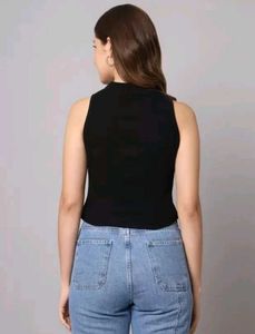 Sleeveless Black Top