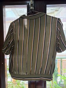 ONLY Striped Button-Down Shirt