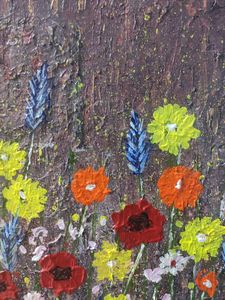 ACRYLIC PAINTING ON COTTON CANVAS BOARD