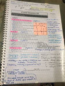 A Level Chemistry CIE
