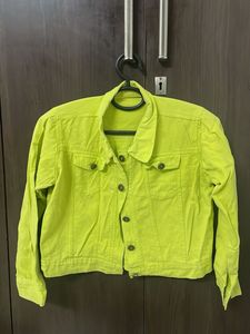 Lime Green Denim Jacket