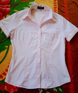 Pink Short Sleeve Blouse