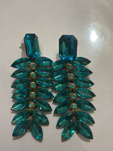 Blue Color Elegant Classy Stone Earrings