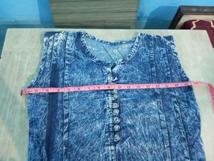 Denim One Piece Dress