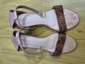 Maroon Block Heel