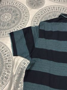 M&amp;S Men’s Striped Polo Shirt