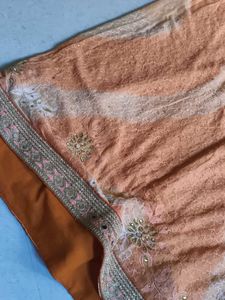 New Mirror Work Saree
