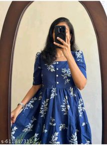 Blue Floral Dress