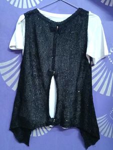 Sleeveless Black Top