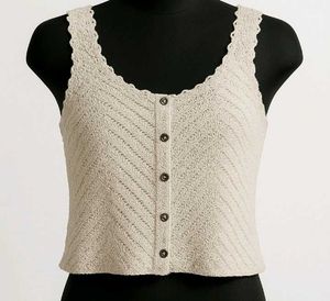 Crochet Button-Up Tank