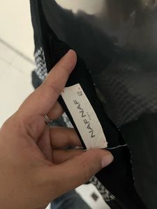 Pintrest Branded Sleeveless Black Dress With Pocke
