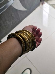 Vintage Gold Tone Snake Bracelet