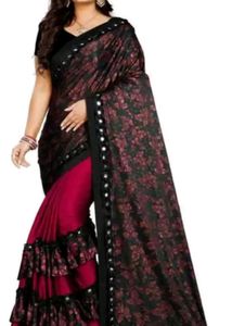 Ruffle Saree
