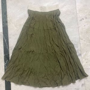 Olive Green Skirt
