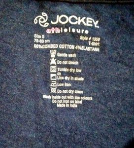 Jockey Navy V-Neck Tee - Size M