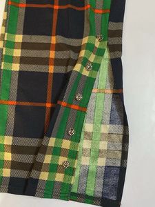 Plaid Wide Leg Pants