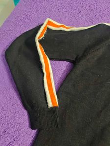 Striped Sleeve Hoodie