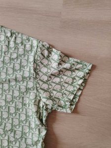 Vintage Dior green Monogram Logo T-shirt&#39;s