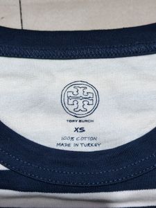 Tory Burch Premium Cotton tshirt with Logo Size XS