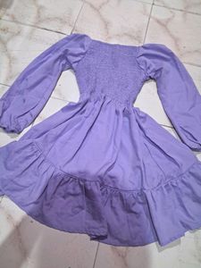 Lavender Frill Dress
