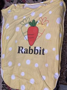 Cute Rabbit Print Night Suit