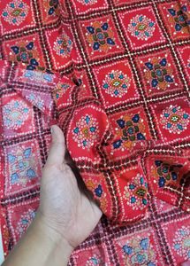Red Printed Kurta