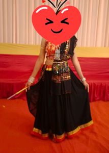Black Lehanga And Work Dupatta