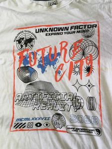 Graphic Print White T-Shirt