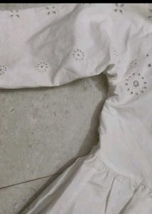 White Embroidered Top