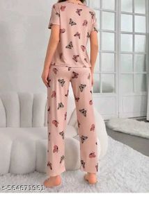 Butterfly Print Pajama Set