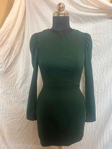 H&amp;M Green Bodycon Mini Dress