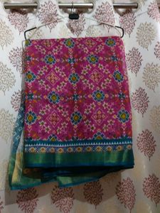 Pink Patterned Saree💖