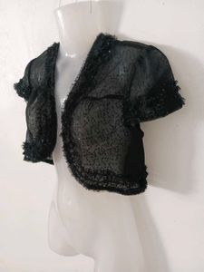 Black Sequin Bolero Shrug