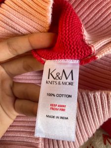 Super chic and cute pink sweater, Size Small
