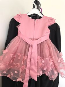 Pink Butterfly Princess Tulle Dress - Party Wear