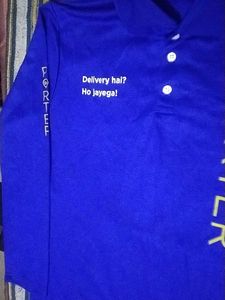 Porter Blue Polo Shirt-L