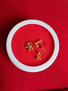 Gold Stud Earrings