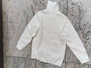 White Cable Knit Turtleneck