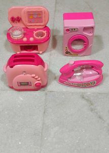 Pink Pretend Play Kitchen Set