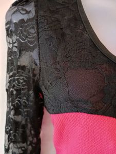 Lace Sleeve Party Dress From Europe