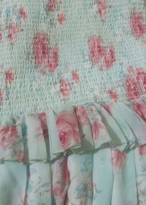 Floral Ruffle Mini Dress