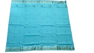 Elephant sea green saree