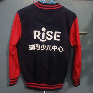 ❤️Rise Varsity Jacket - Red &amp; Navy
