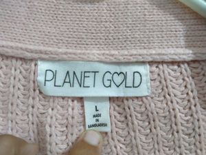 Cute Pink Knit Cardigan