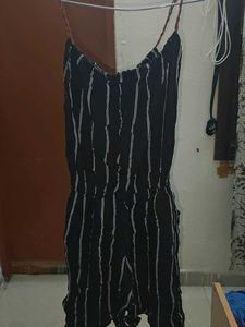 Striped Black Jumpsuit