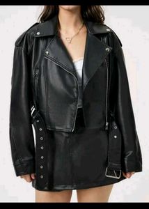 savana leather jacket black