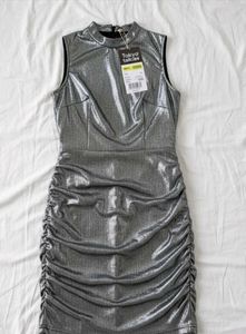With Tag Silver Bodycon Dress