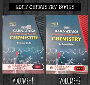 Karnataka CET Chemistry Textbooks - Vol. I & II
