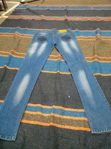 Blue Denim Jeans with embroidery